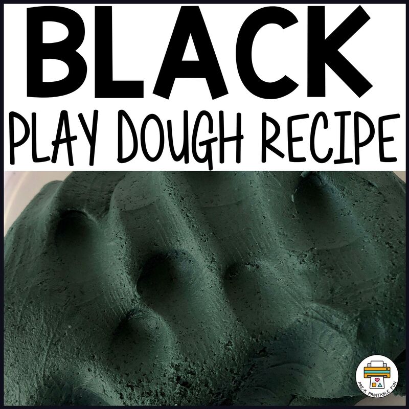 Black Play Dough Recipe - Pre-K Printable Fun