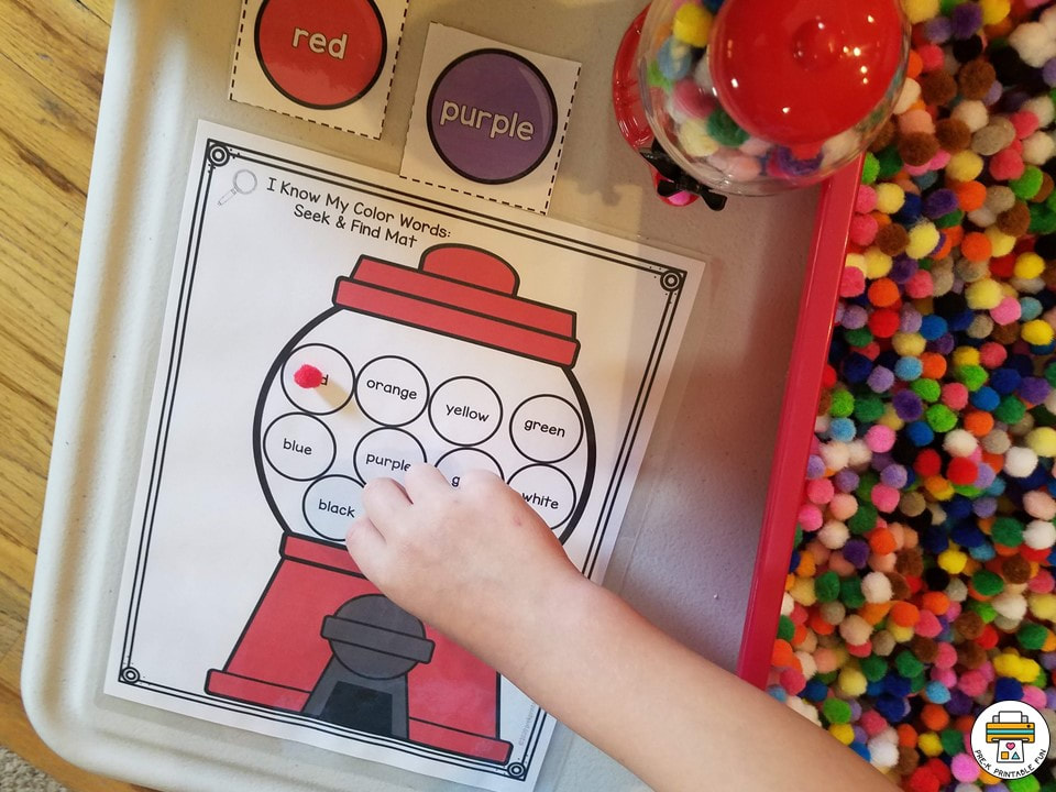Bubble Gum Math Sensory Bin Activities Pre K Printable Fun