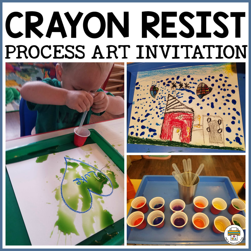 Fun Watercolor Resist Art Idea Using Crayons