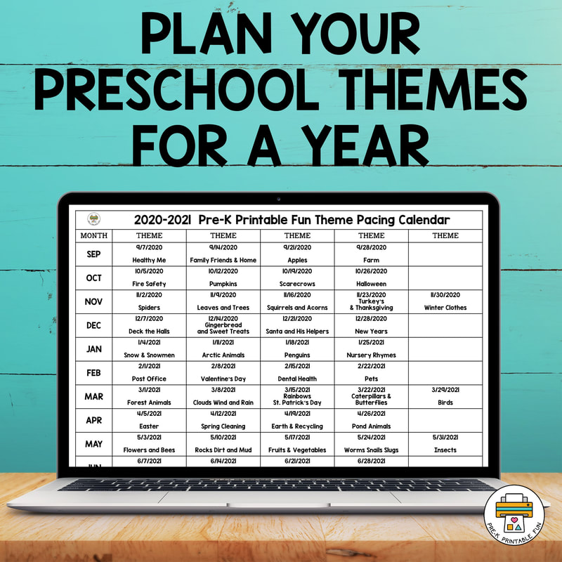 Plan preschool themes for a year - Pre-K Printable Fun