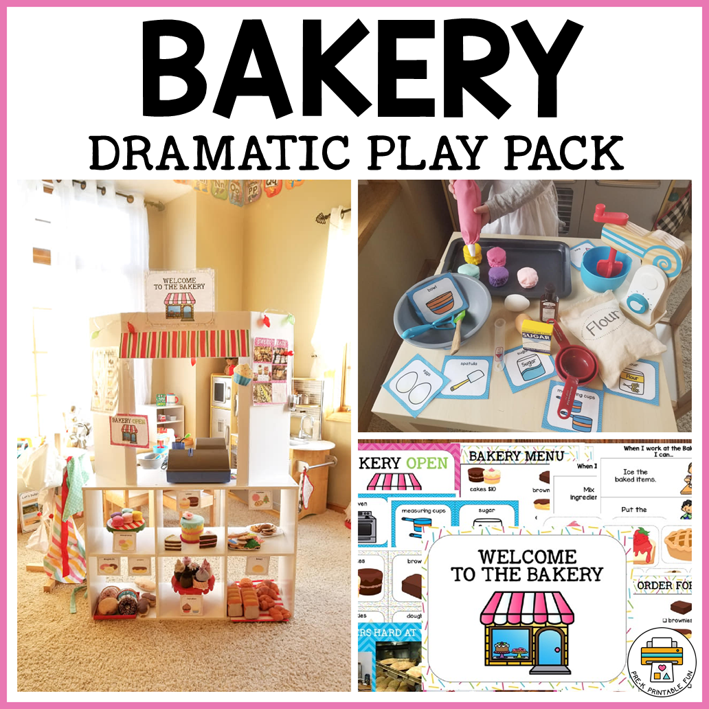 Free Printable Bakery Dramatic Play