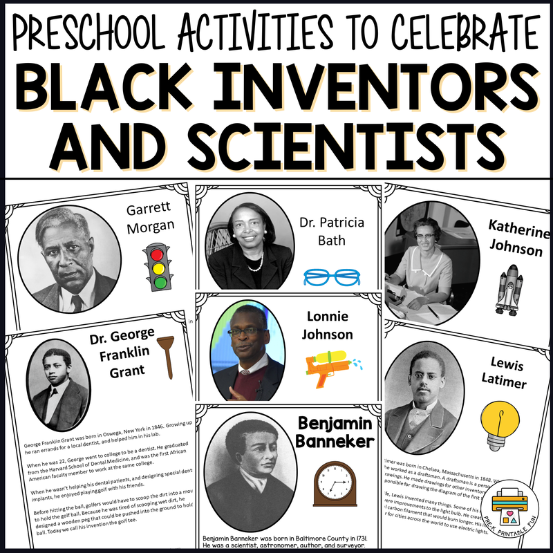 Celebrating Black Inventors and Scientists - Pre-K Printable Fun