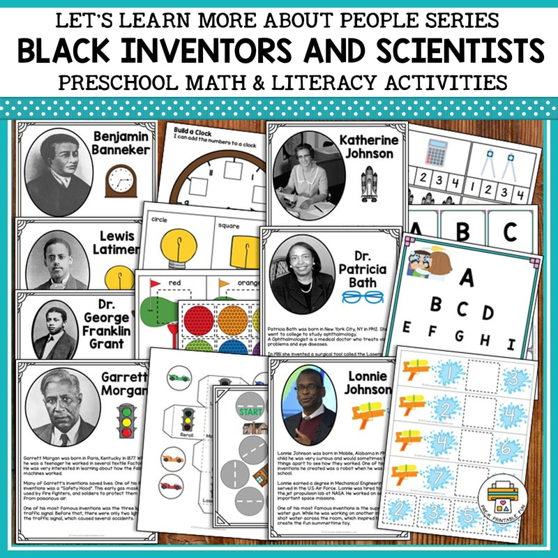 Black Inventors and Scientists - Pre-K Printable Fun