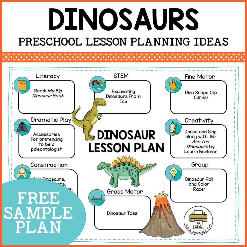 Dinosaur Preschool Activities - Pre-K Printable Fun