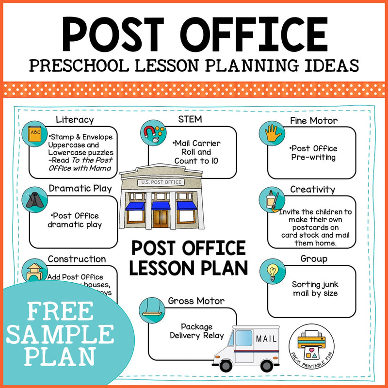 Post Office Preschool Activities - Pre-K Printable Fun