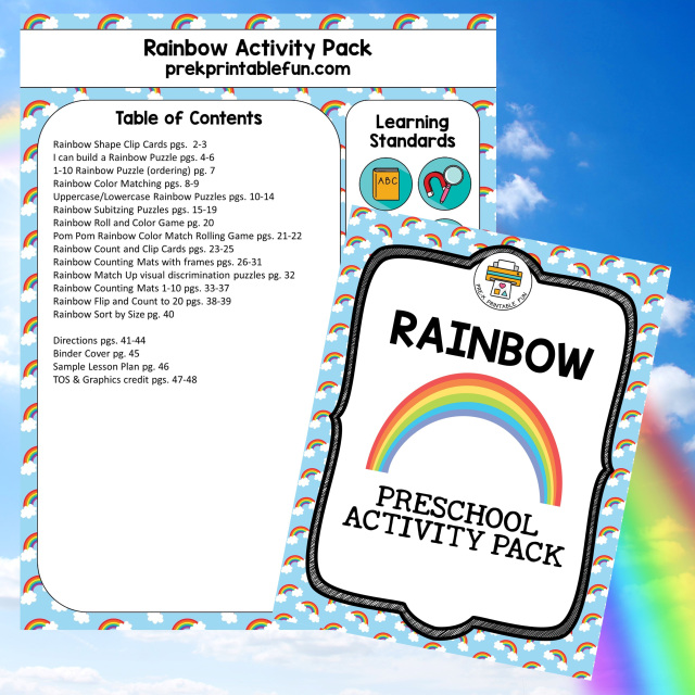 Rainbow Preschool Activities